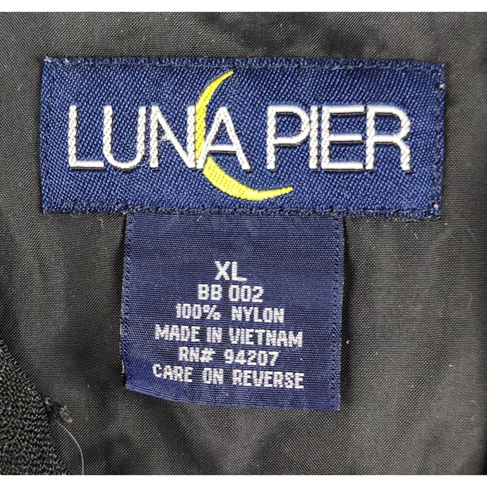 Luna Pier Texas A&M Jacket Mens XL Black White 1/2 Zip Pullover Windbreaker - Picture 3 of 10